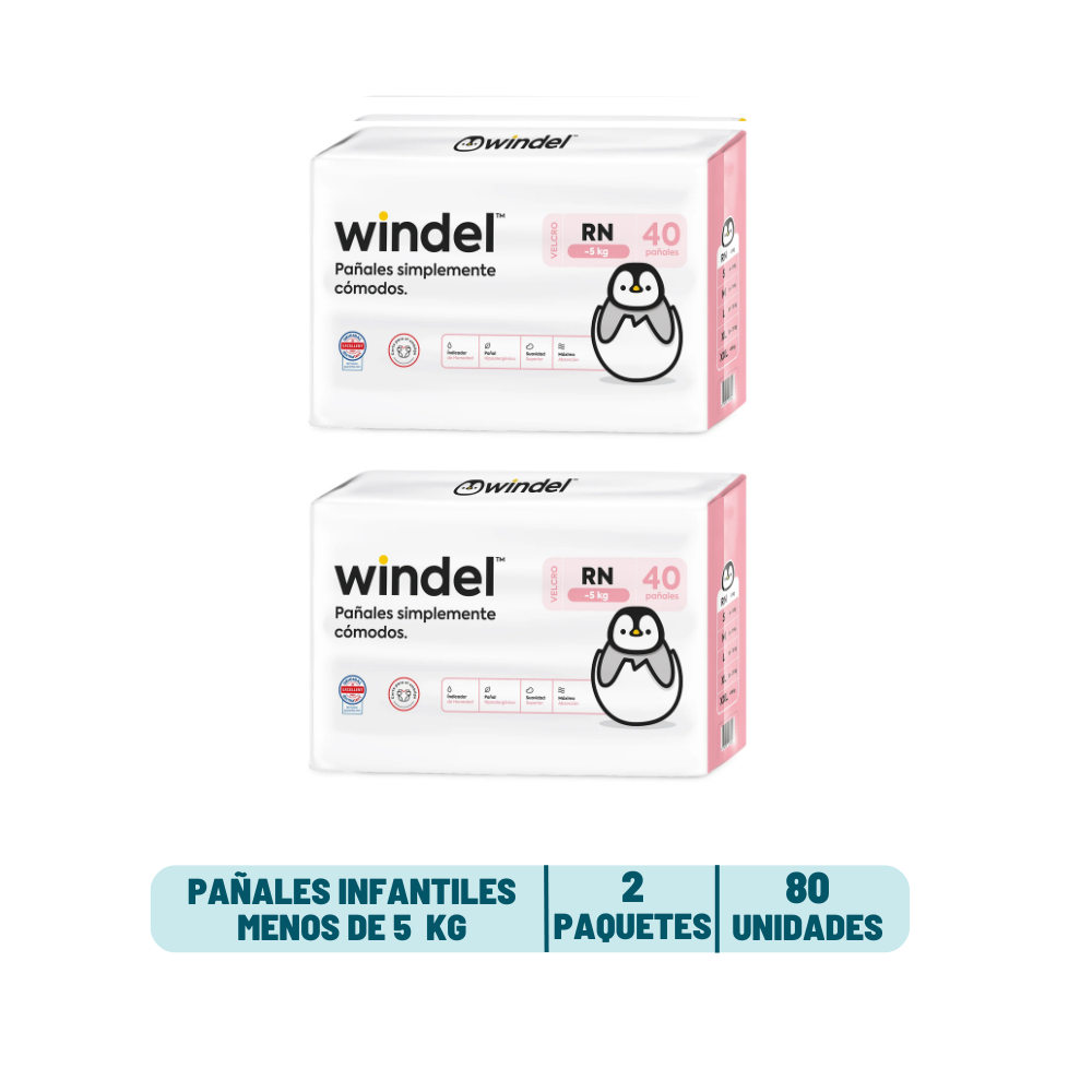Pack Quincenal - Pañal Windel Recién Nacido