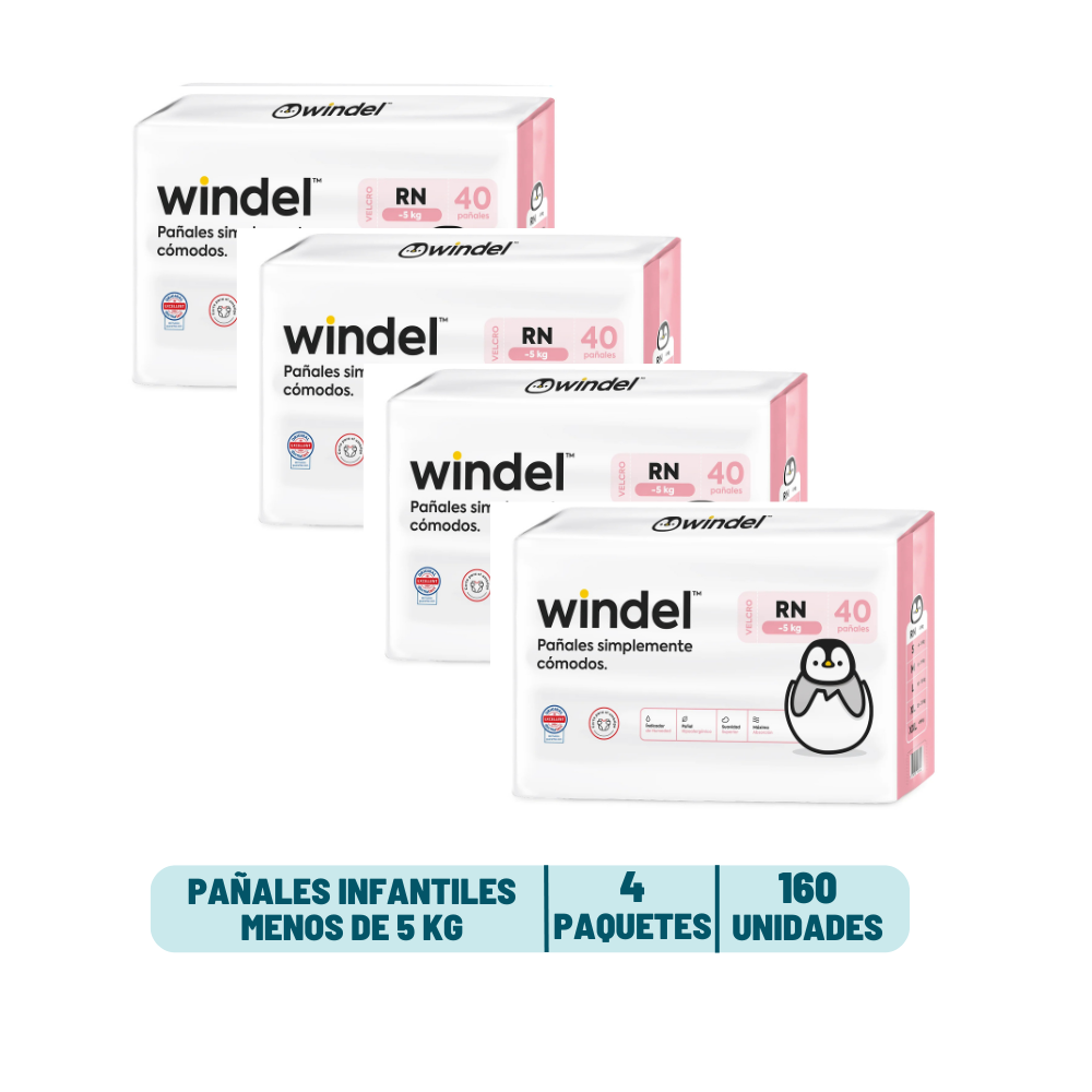 Pack Mensual - Pañal Windel Recién Nacido
