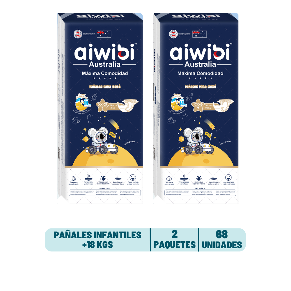 Pack Mensual - Pañal Aiwibi Dulce Noche