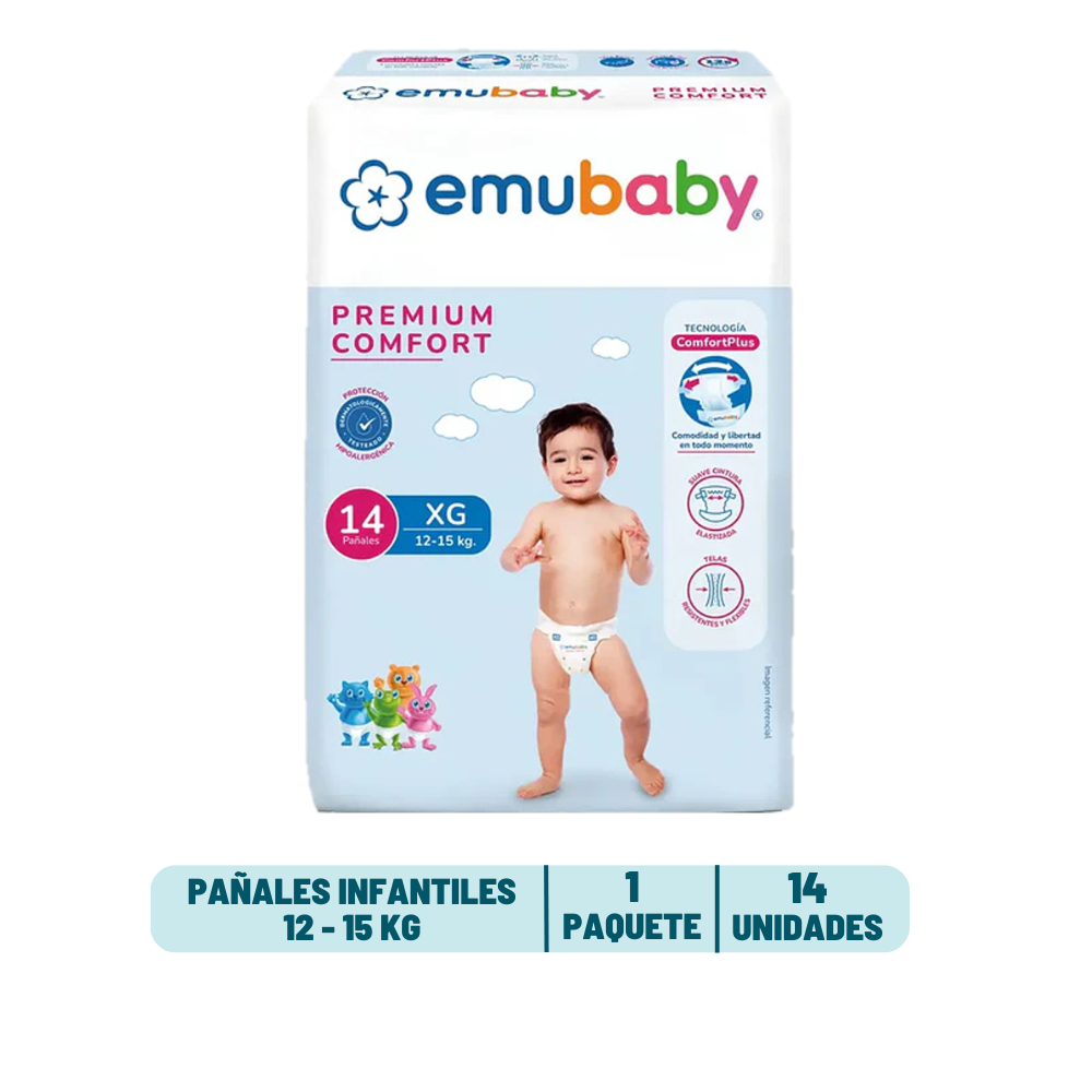 Pañal Emubaby Premium Comfort