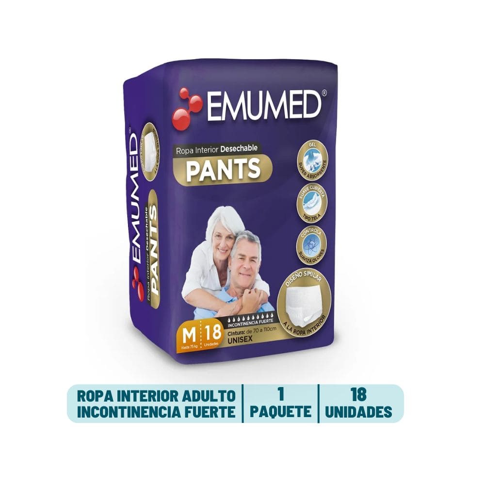 Pants Adulto Emumed - 18 unidades