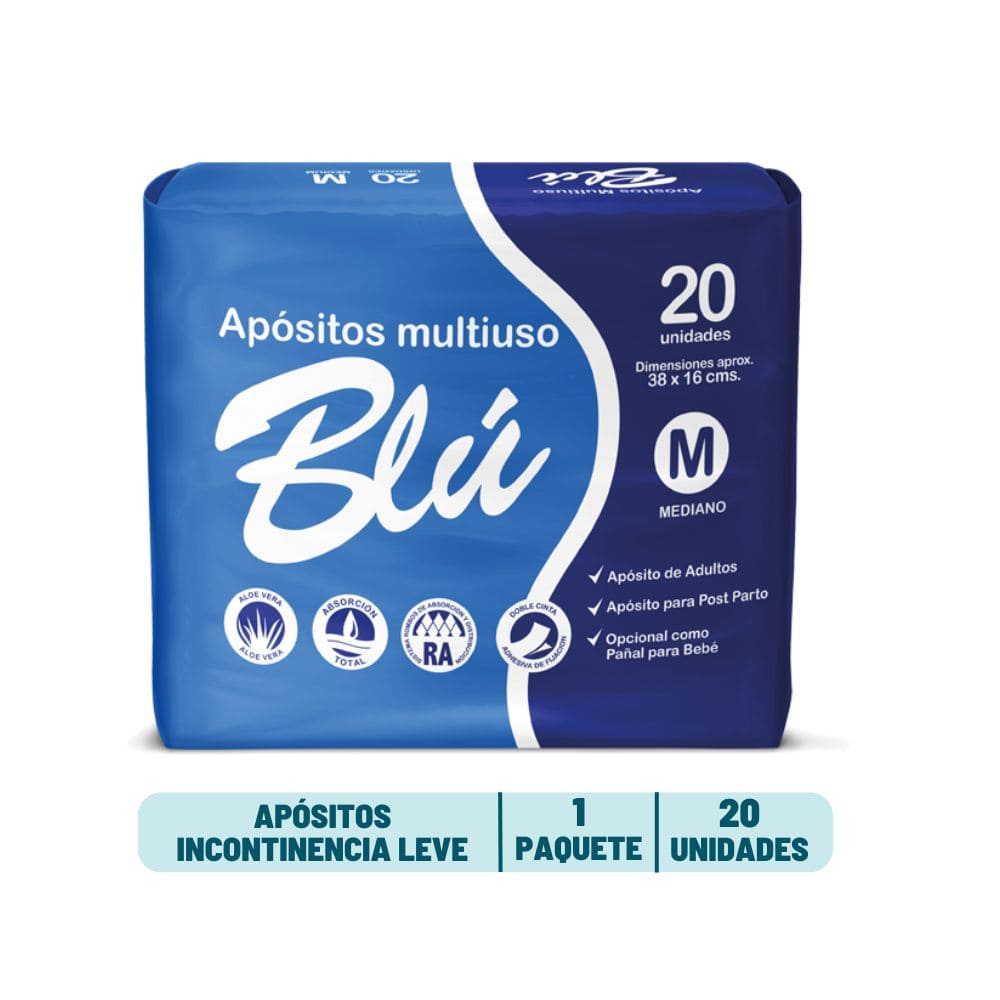 Apósito Blu Mediano - 20 unidades