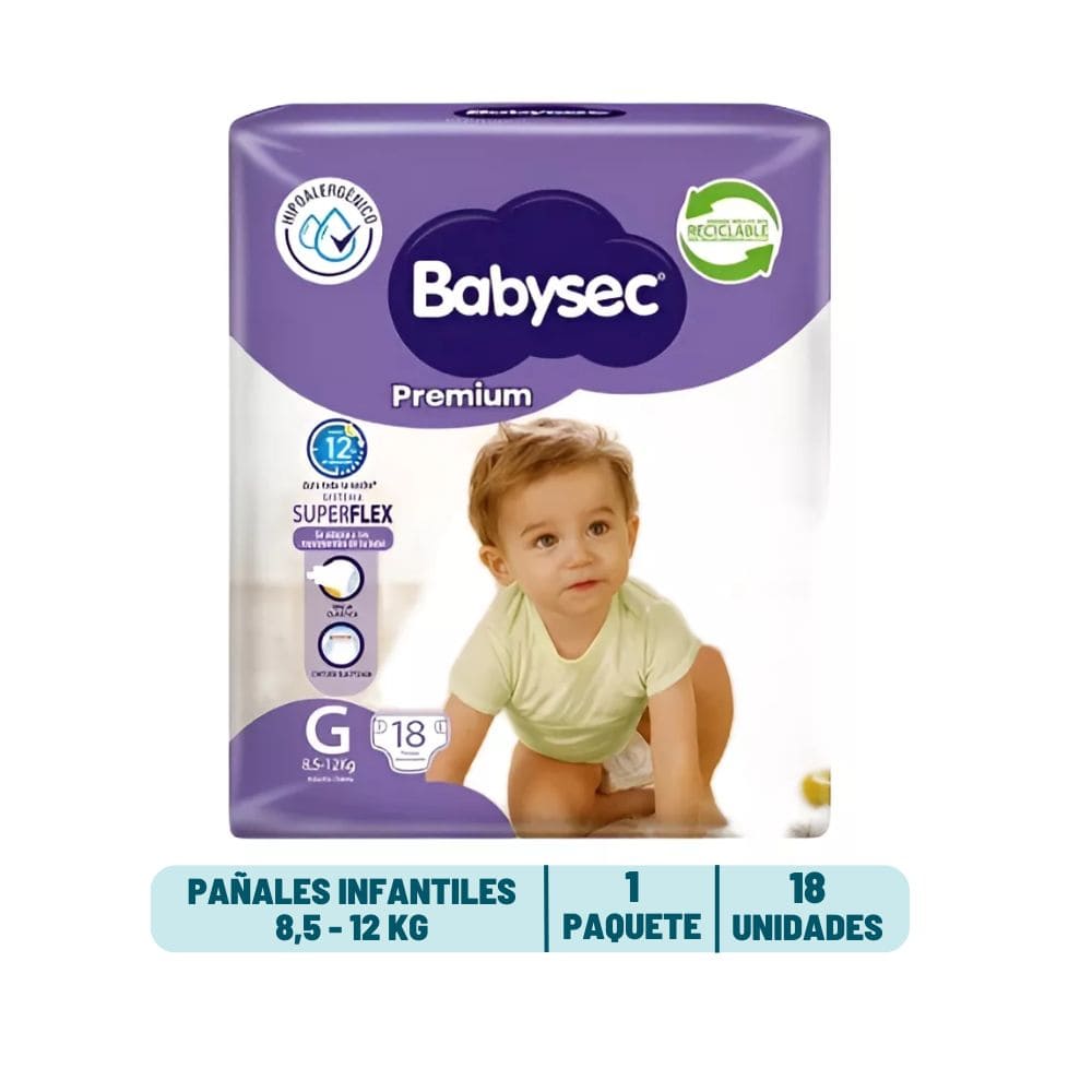 Pañal Babysec Premium