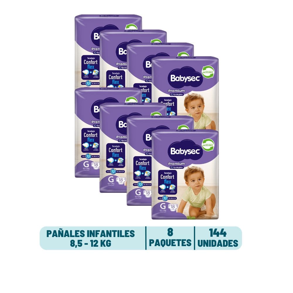Pack Mensual - Pañal Babysec Premium