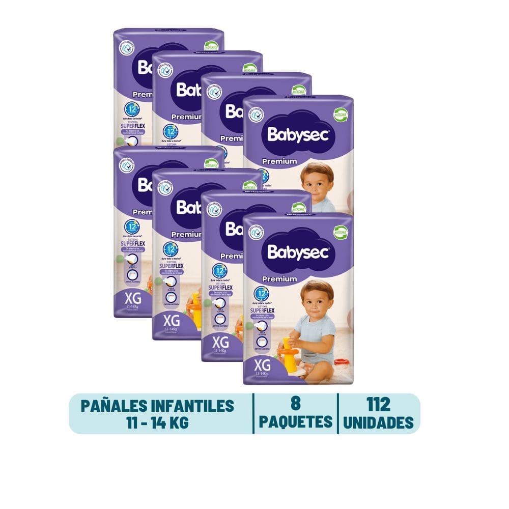 Pack Mensual - Pañal Babysec Premium