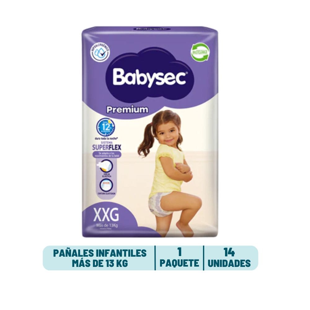 Pañal Babysec Premium