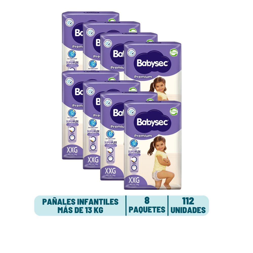Pack Mensual - Pañal Babysec Premium