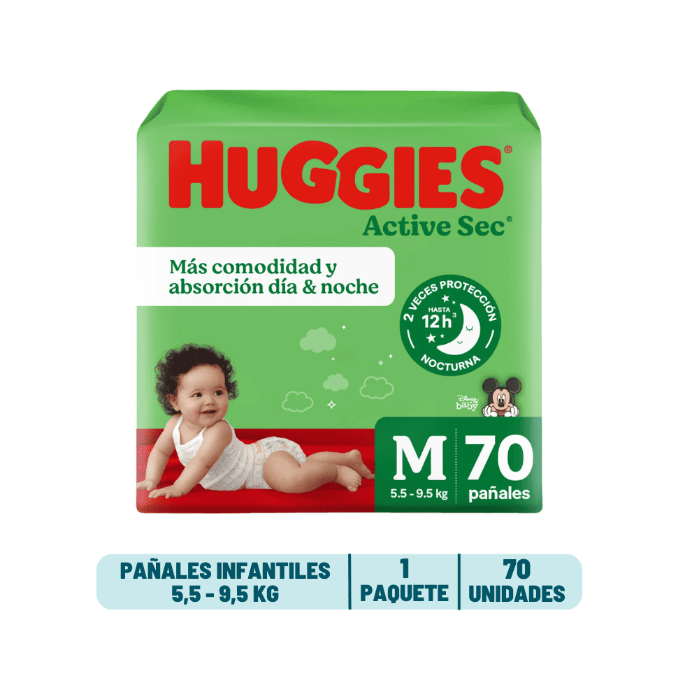 Pañal Huggies Active Sec