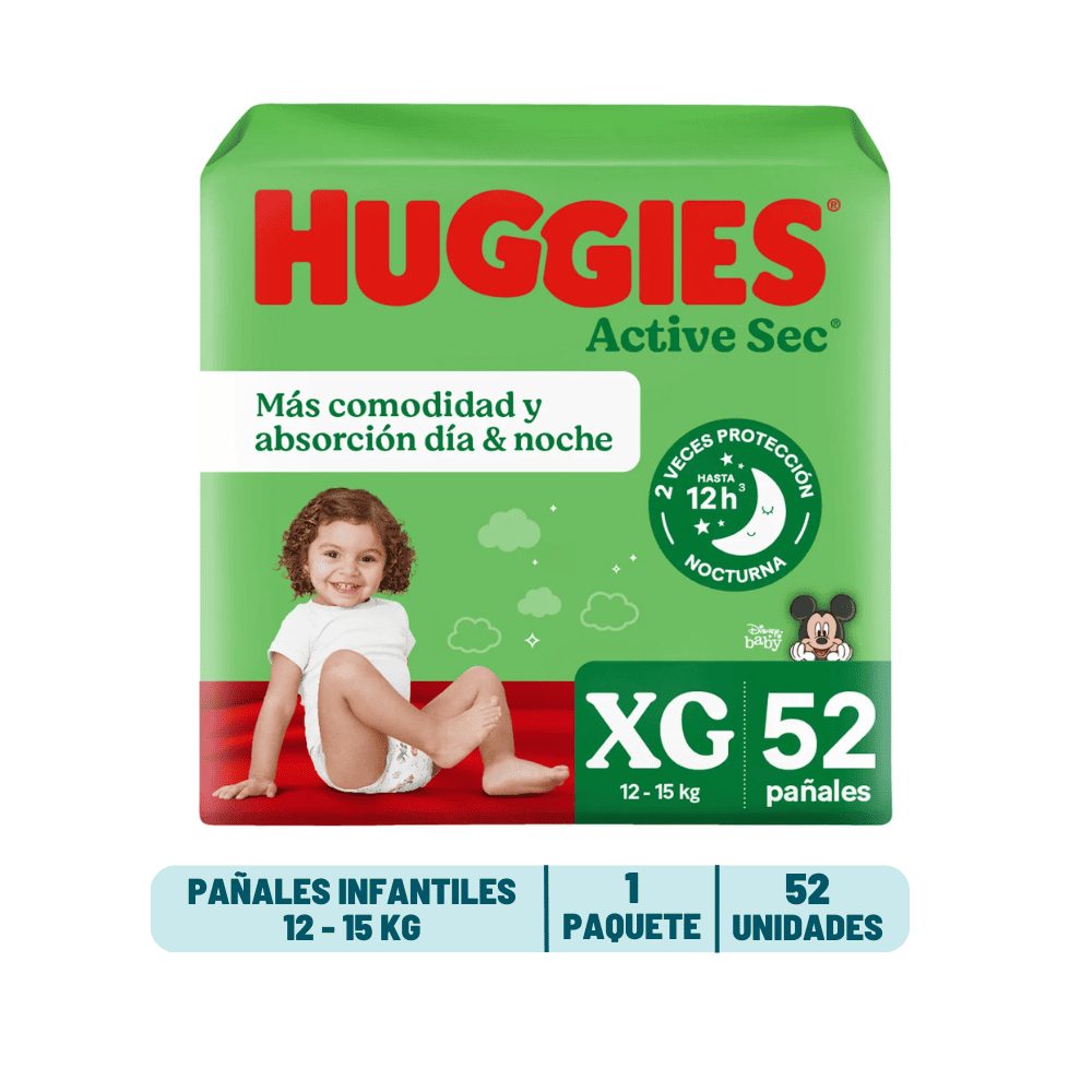 Pañal Huggies Active Sec