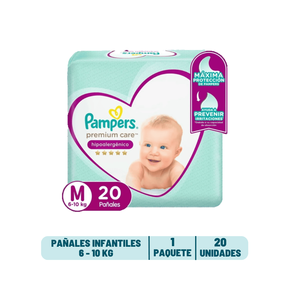 Pañal Pampers Premium Care