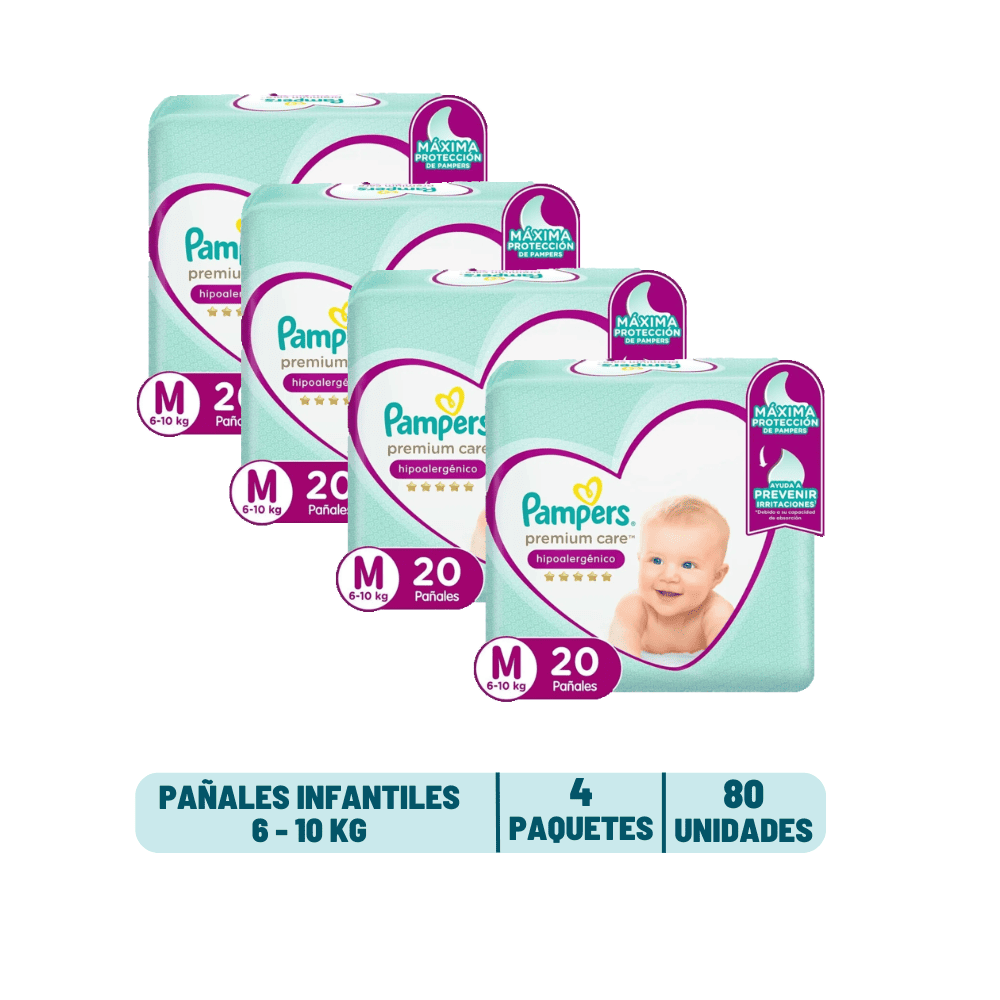 Pack Quincenal - Pañal Pampers Premium Care
