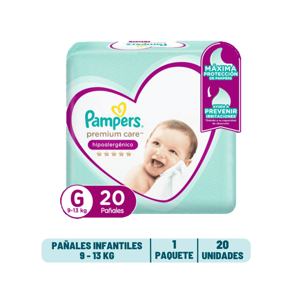 Pañal Pampers Premium Care