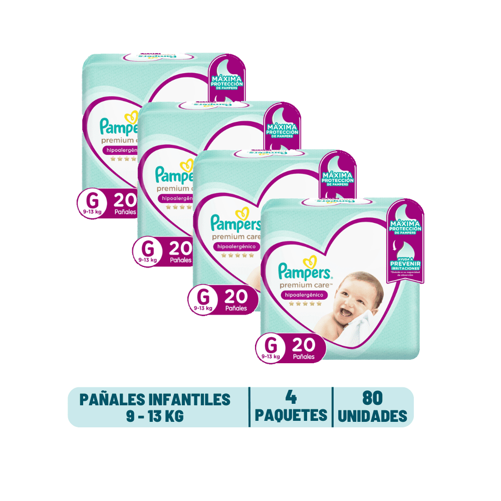 Pack Quincenal - Pañal Pampers Premium Care