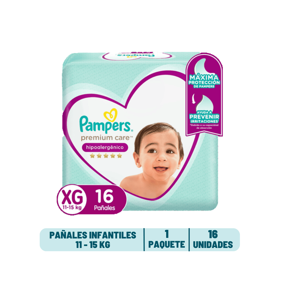 Pañal Pampers Premium Care