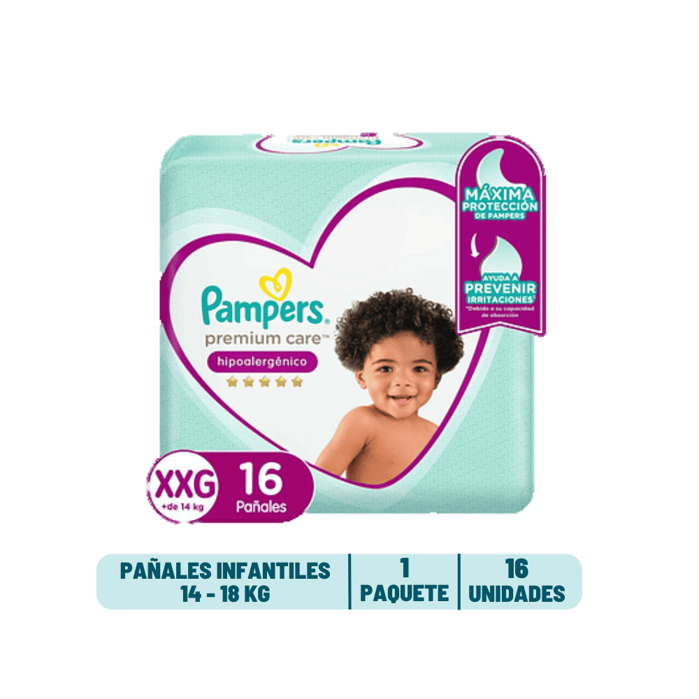 Pañal Pampers Premium Care