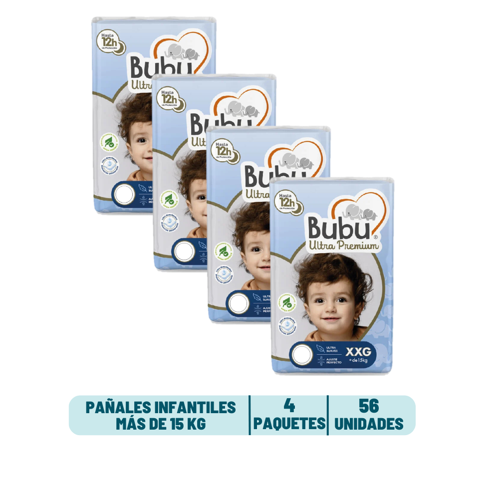 Pack Quincenal - Pañal Bubu Ultra Premium