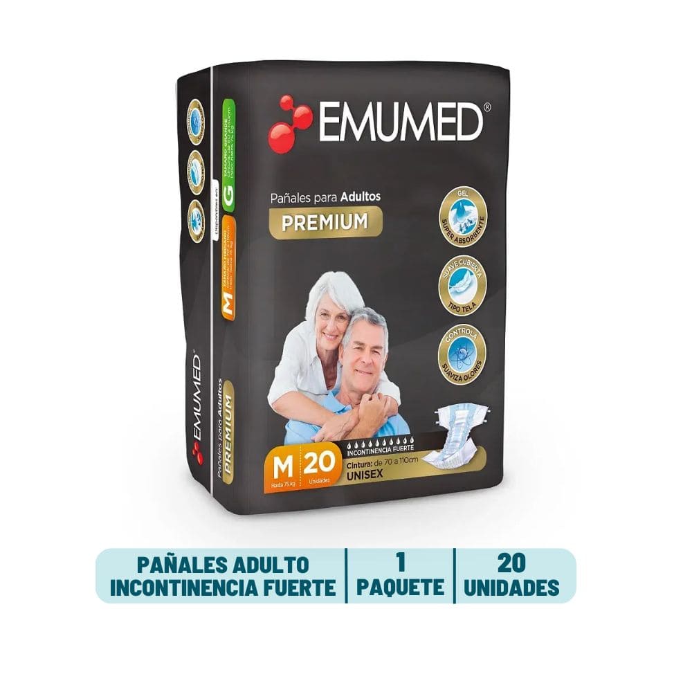 Pañal Adulto Emumed - 20 unidades