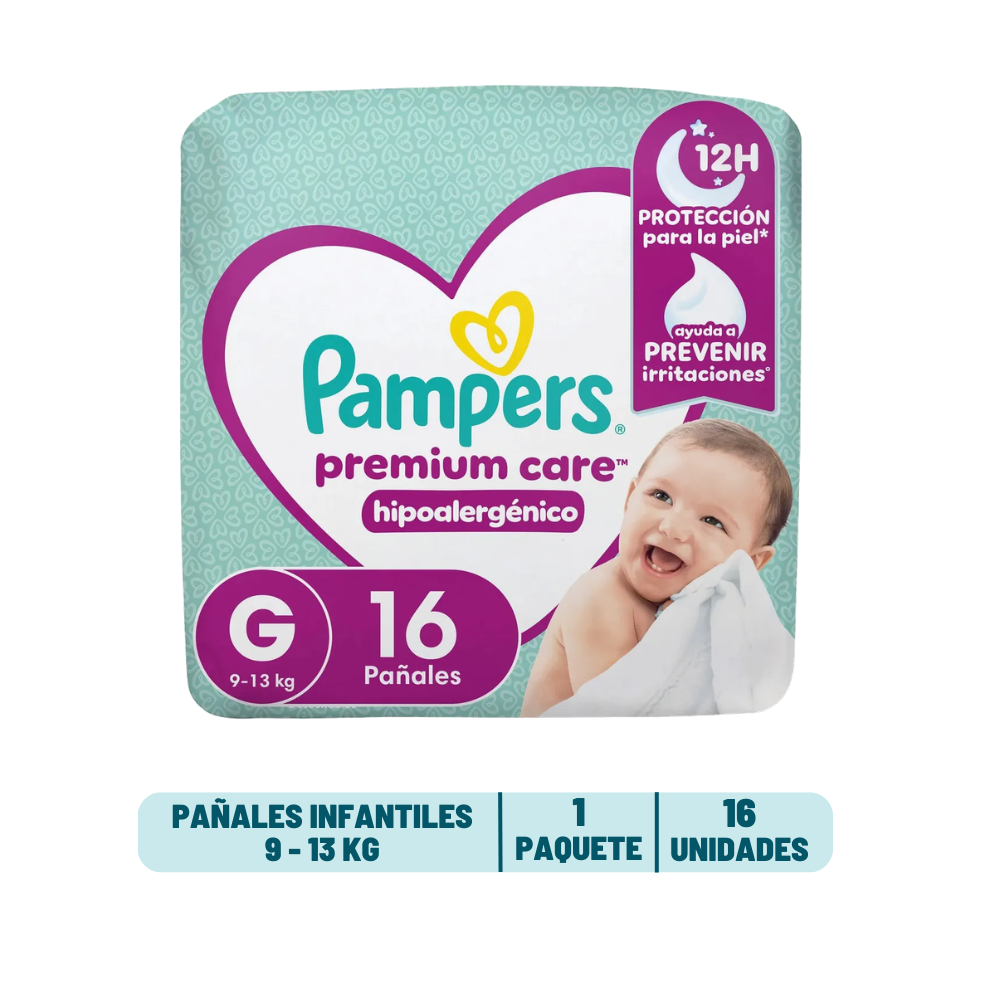 Pañal Pampers Premium Care