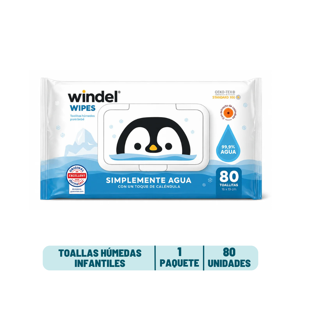 Toalla Húmeda Windel - 80 unidades