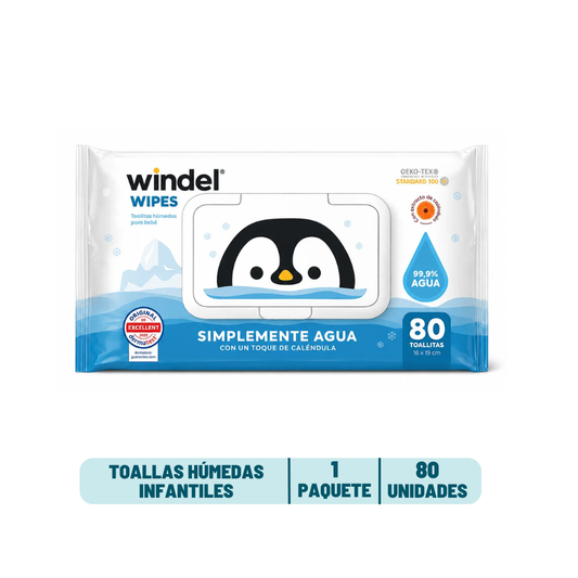 Toalla Húmeda Windel - 80 unidades