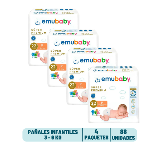 Pack Quincenal - Pañal Emubaby Super Premium