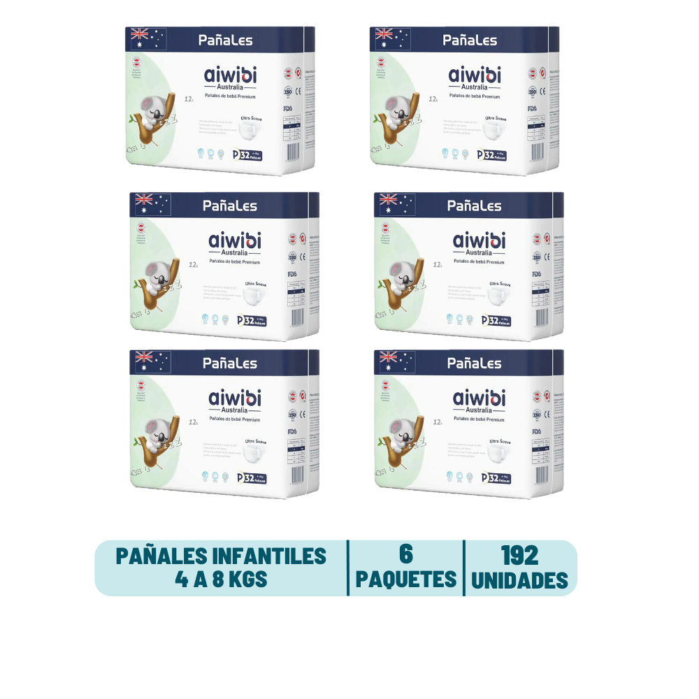 Pack Mensual - Pañal Aiwibi Premium