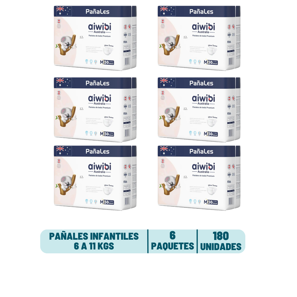 Pack Mensual - Pañal Aiwibi Premium