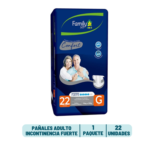 Pañal Adulto Family Set - 22 unidades
