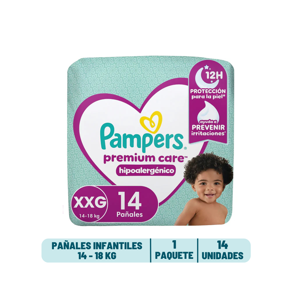 Pañal Pampers Premium Care