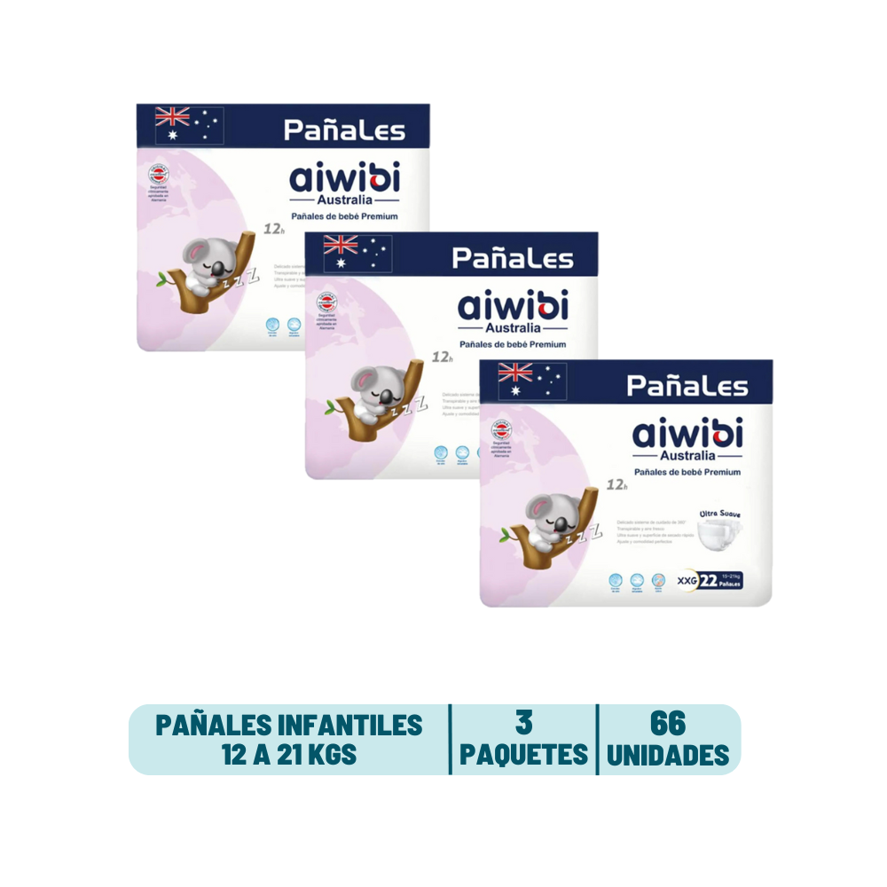 Pack Quincenal - Pañal Aiwibi Premium