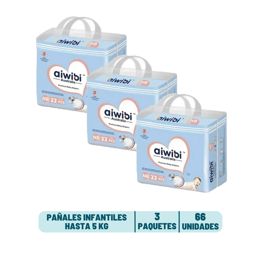 Pack Quincenal - Pañal Aiwibi Recién Nacido