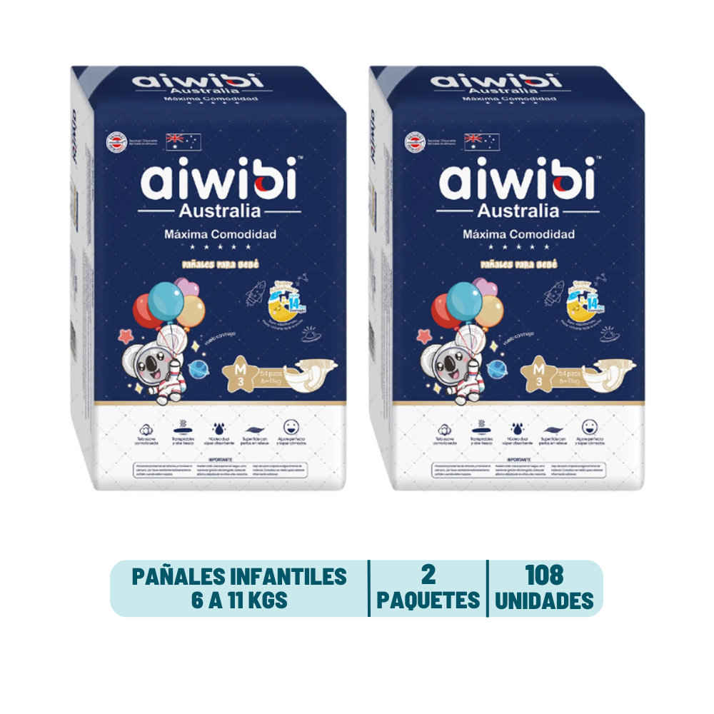 Pack Mensual - Pañal Aiwibi Dulce Noche