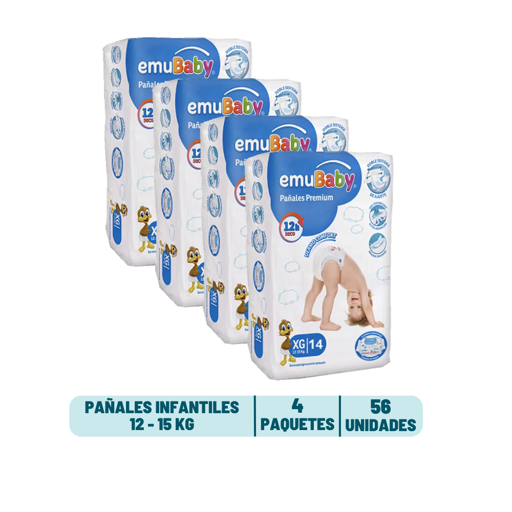 Pack Quincenal - Pañal Emubaby Super Premium