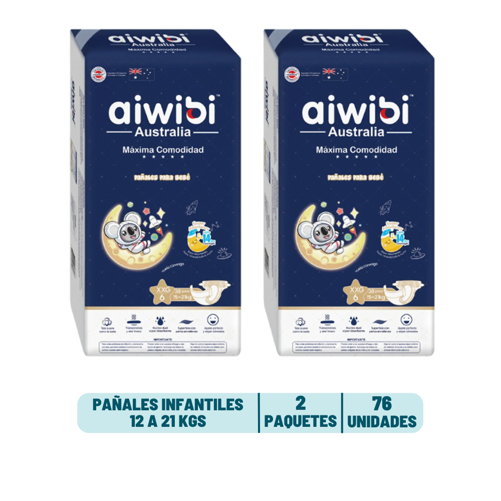 Pack Mensual - Pañal Aiwibi Dulce Noche