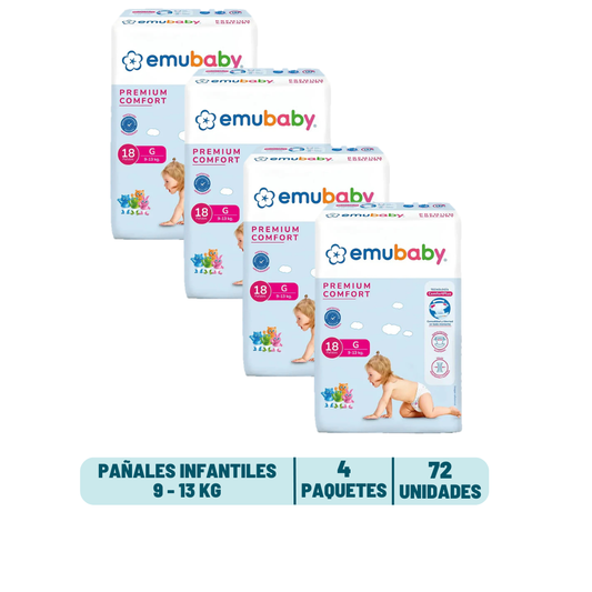 Pack Quincenal - Pañal Emubaby Premium Comfort