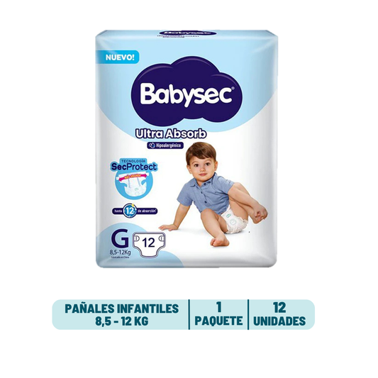 Pañal Babysec Ultra Absorb