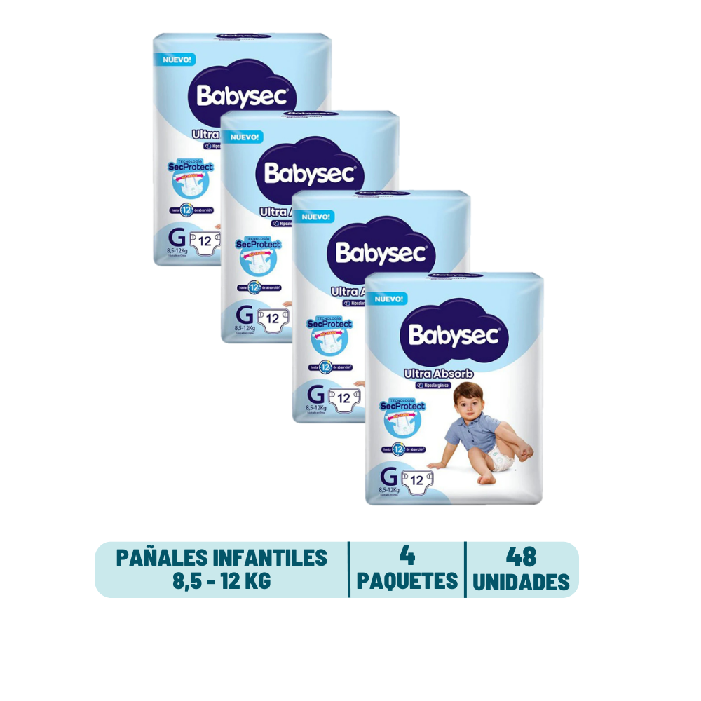 Pack Quincenal - Pañal Babysec Ultra Absorb