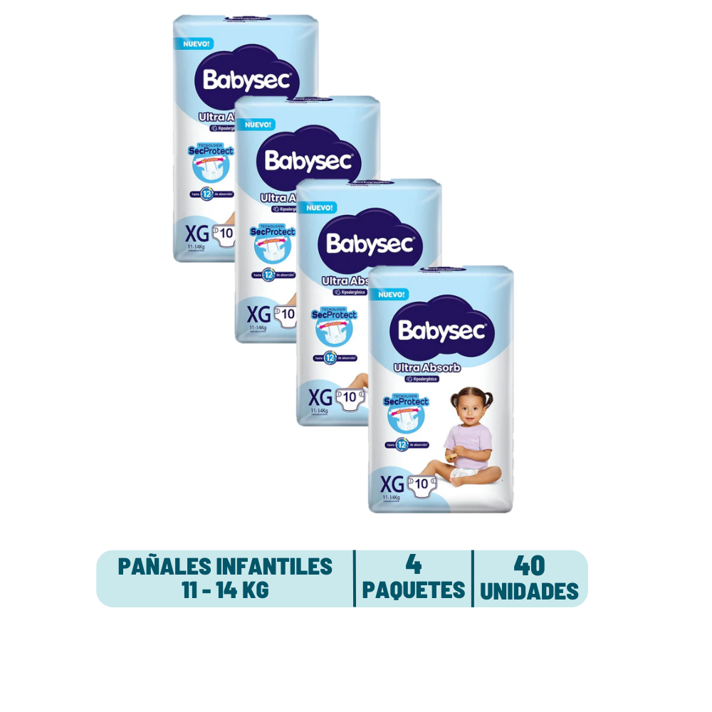 Pack Quincenal - Pañal Babysec Ultra Absorb