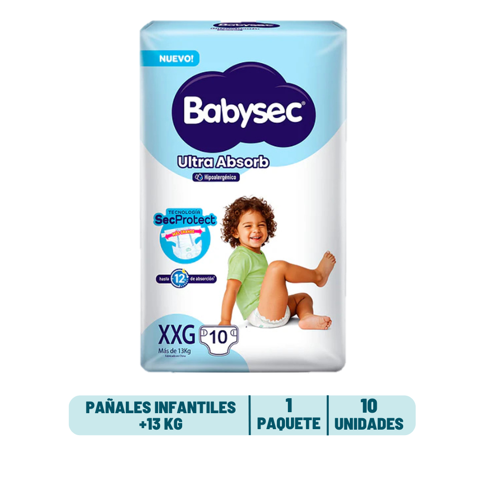 Pañal Babysec Ultra Absorb