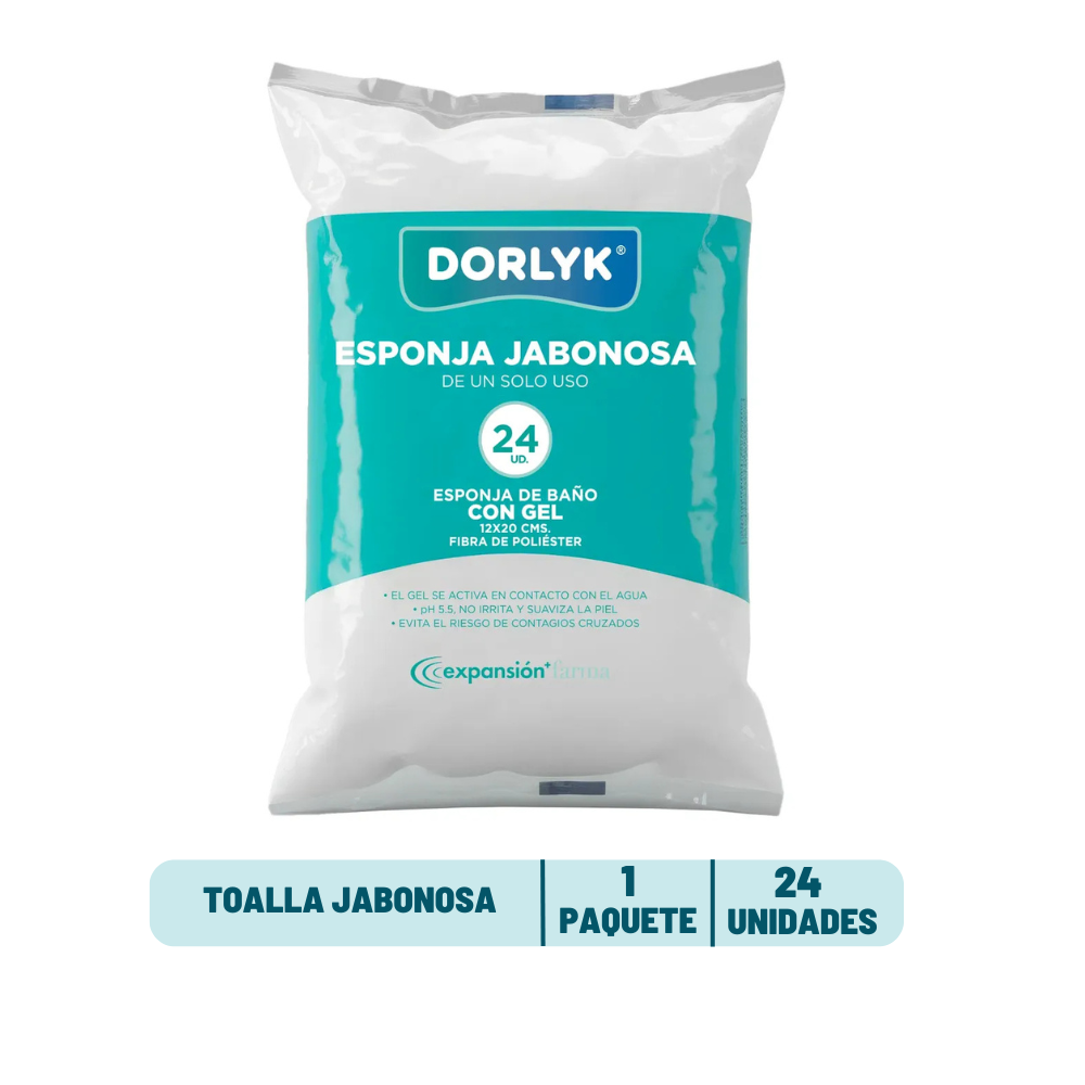 Toalla Jabonosa Dorlyk - 24 unidades