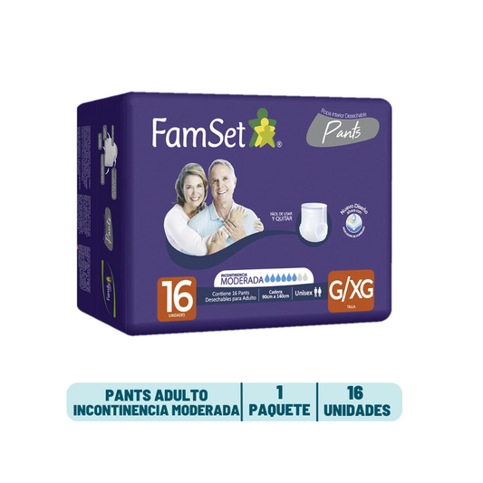 Pants Adulto Famset - 16 unidades