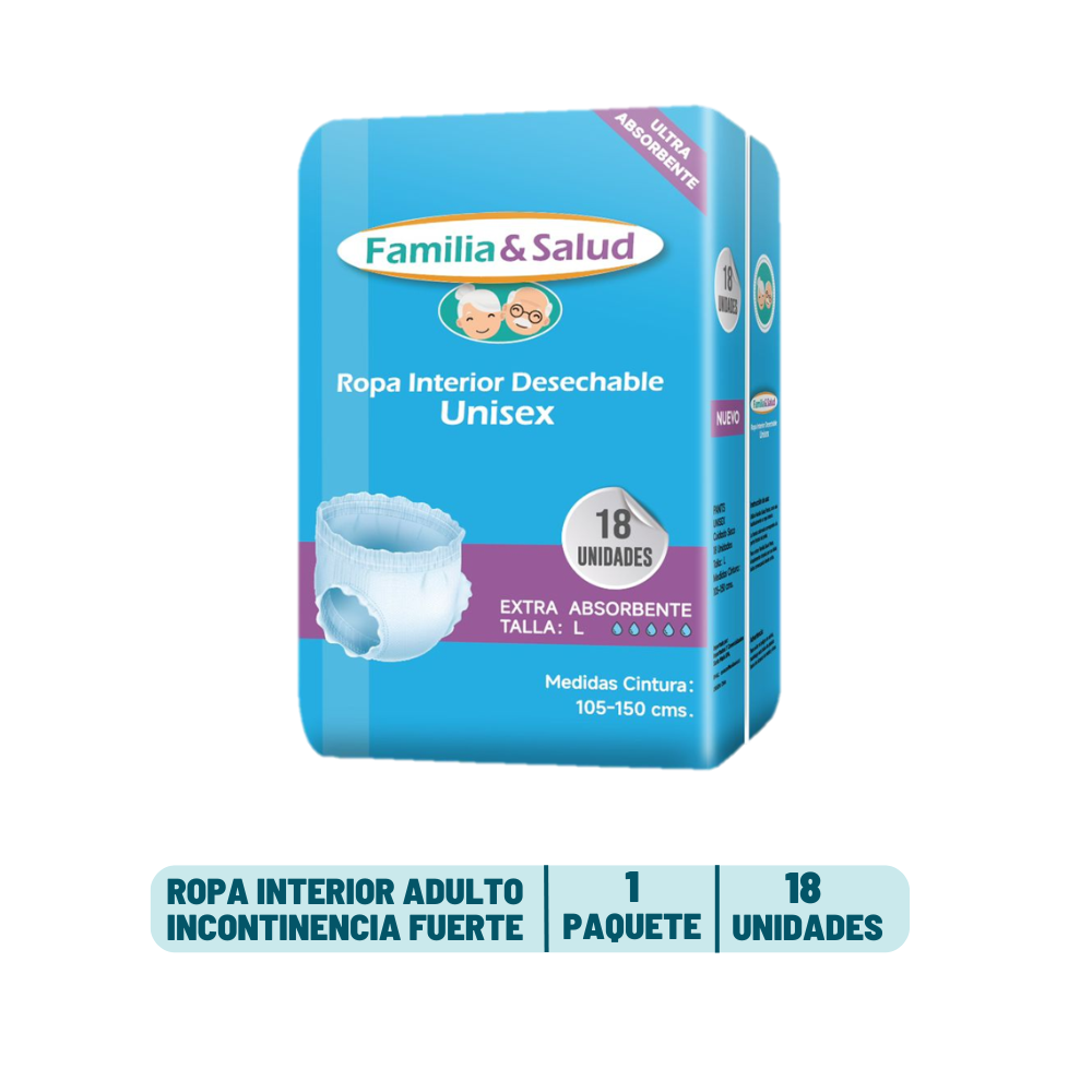 Pants Adulto Familia y Salud - 18 unidades