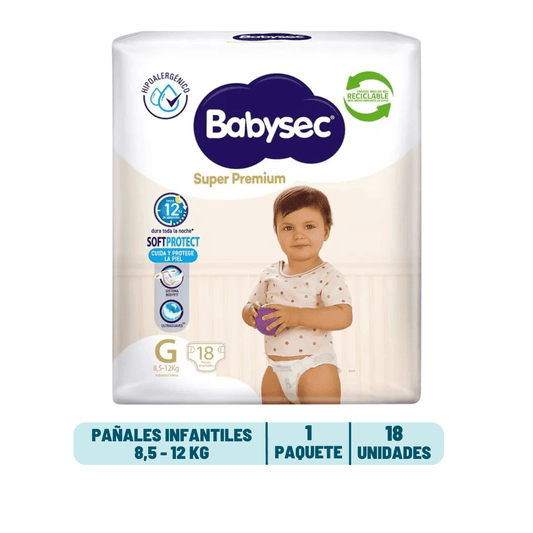 Pañal Babysec Super Premium