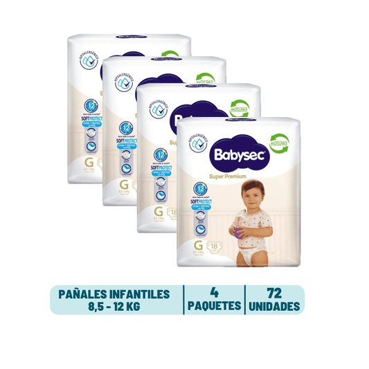 Pack Quincenal - Pañal Babysec Super Premium
