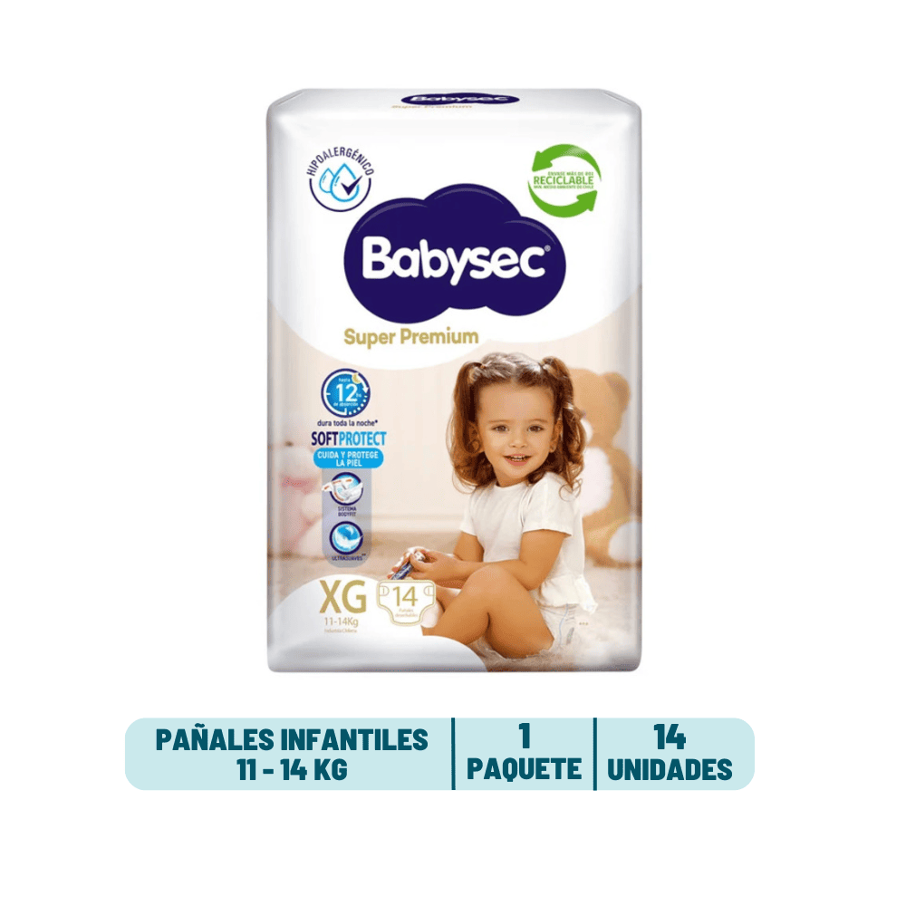 Pañal Babysec Super Premium