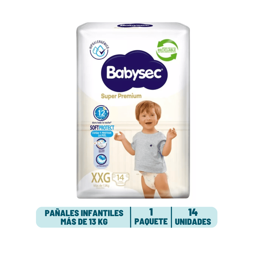 Pañal Babysec Super Premium