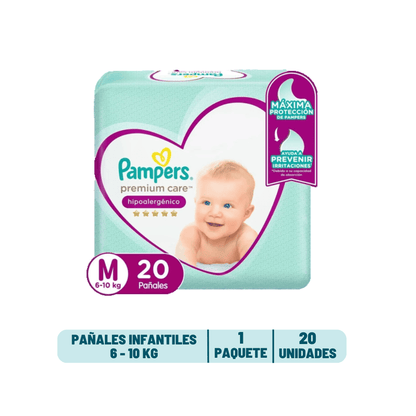 Pañal Pampers Premium Care