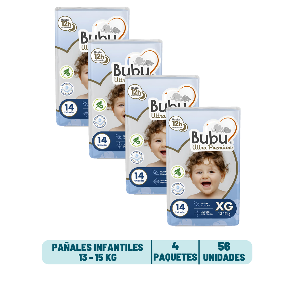 Pack Quincenal - Pañal Bubu Ultra Premium