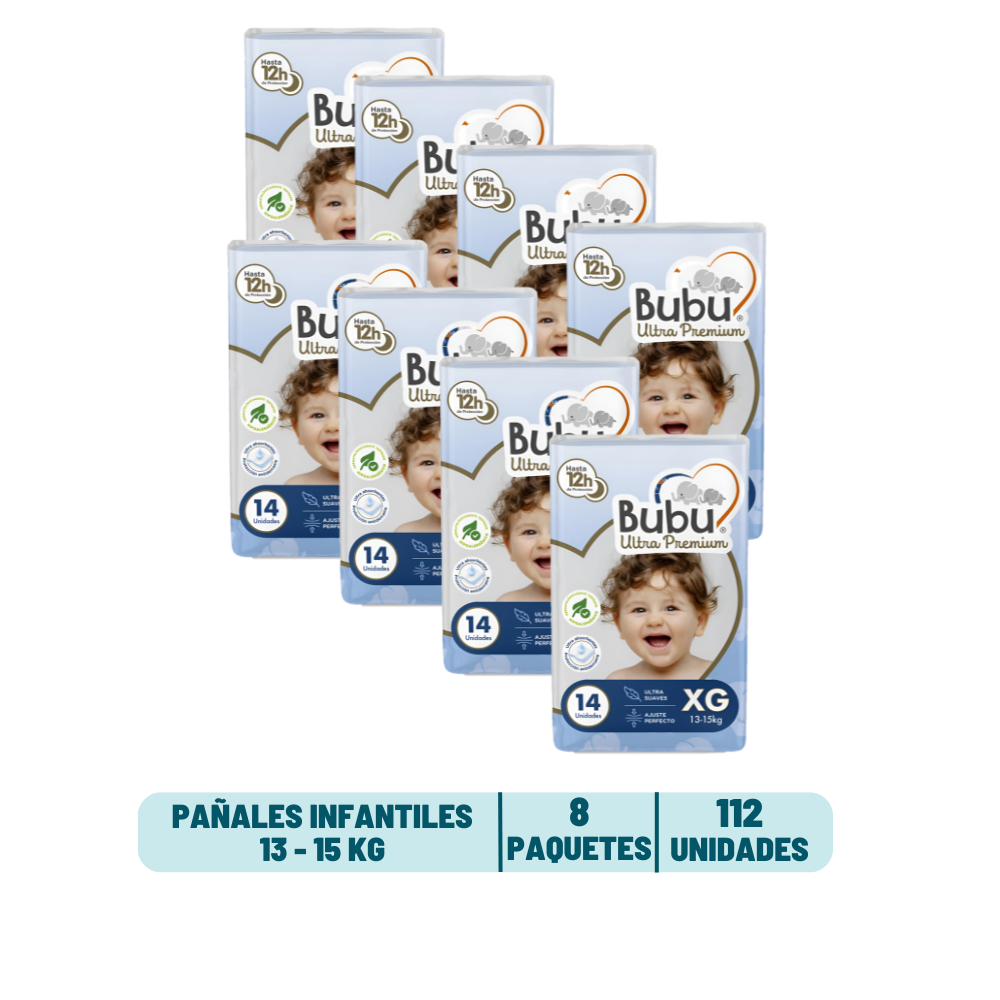 Pack Mensual - Pañal Bubu Ultra Premium