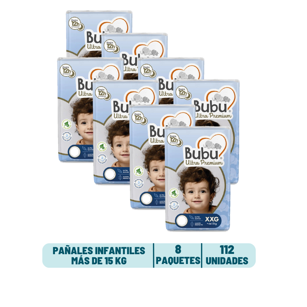 Pack Mensual - Pañal Bubu Ultra Premium